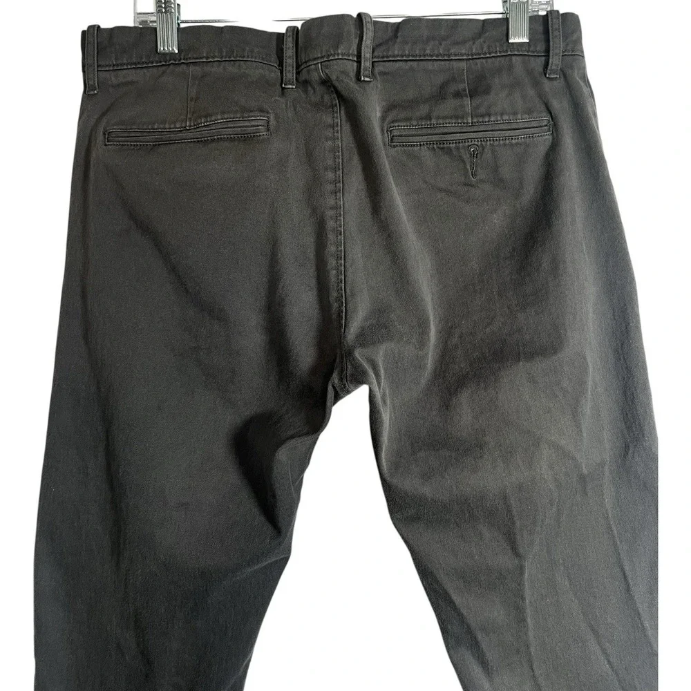 J. Crew 33x32 Men's Pants 484 Slim Fit Stretch Chinos Dk Gray‎ Onyx